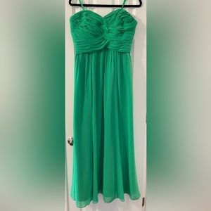 Ralph Lauren Green Strapless Floor-Length Dress - 14P